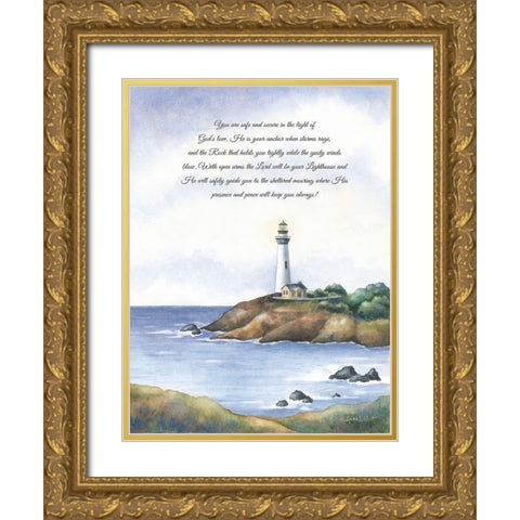 The Light of Gods Love Gold Ornate Wood Framed Art Print with Double Matting by LaPoint, Annie