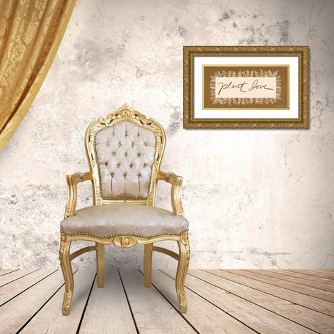 Plant Love Gold Ornate Wood Framed Art Print with Double Matting by LaPoint, Annie