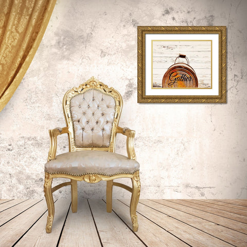 Gather Gold Ornate Wood Framed Art Print with Double Matting by Smith, Anthony