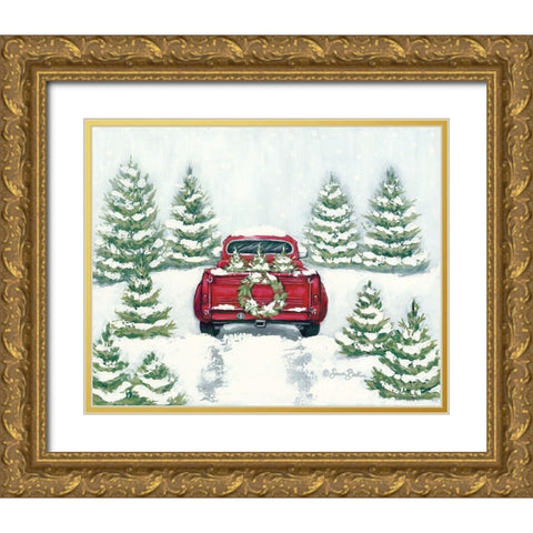 Tree Farm Tradition II  Gold Ornate Wood Framed Art Print with Double Matting by Baker, Sara