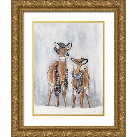 I Love you Dearly Gold Ornate Wood Framed Art Print with Double Matting by Baker, Sara