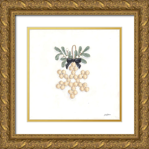 Farmhouse Ornament II   Gold Ornate Wood Framed Art Print with Double Matting by Baker, Sara