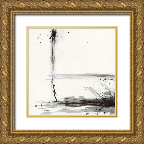 Simplification Series V Gold Ornate Wood Framed Art Print with Double Matting by Hallowell, Britt