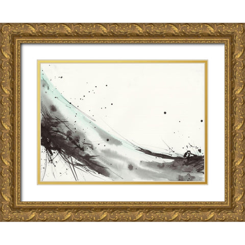 Simplification Series VII Gold Ornate Wood Framed Art Print with Double Matting by Hallowell, Britt