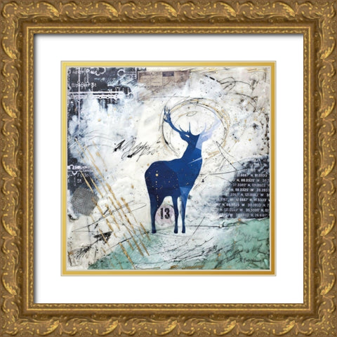 Wanderers Spirit Gold Ornate Wood Framed Art Print with Double Matting by Hallowell, Britt