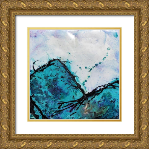 In Mountains or Valleys 2 Gold Ornate Wood Framed Art Print with Double Matting by Hallowell, Britt