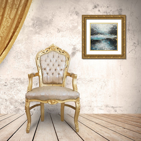Where River Meets the Sea Gold Ornate Wood Framed Art Print with Double Matting by Hallowell, Britt