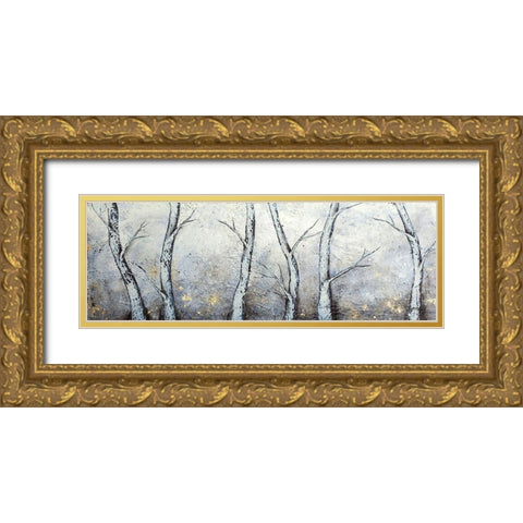 Into the Forest Gold Ornate Wood Framed Art Print with Double Matting by Hallowell, Britt