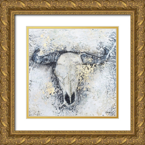 To Dust and Gold Gold Ornate Wood Framed Art Print with Double Matting by Hallowell, Britt