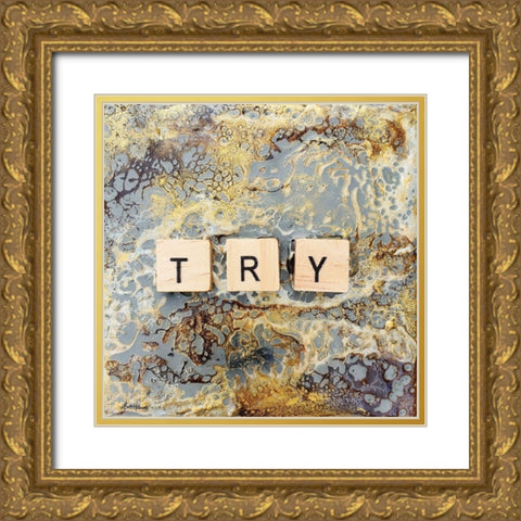 Try Gold Ornate Wood Framed Art Print with Double Matting by Hallowell, Britt