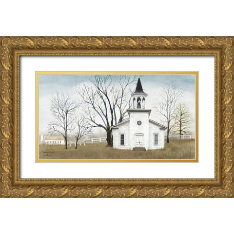Amazing Grace Gold Ornate Wood Framed Art Print with Double Matting by Jacobs, Billy