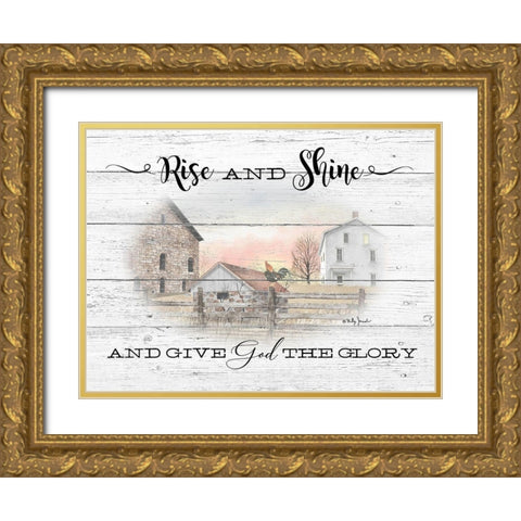 Rise and Shine Gold Ornate Wood Framed Art Print with Double Matting by Jacobs, Billy
