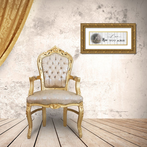 Love Hoo You Are Gold Ornate Wood Framed Art Print with Double Matting by Jacobs, Billy