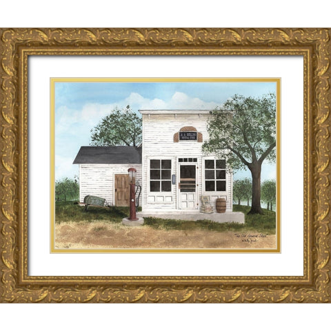 The Old General Store Gold Ornate Wood Framed Art Print with Double Matting by Jacobs, Billy