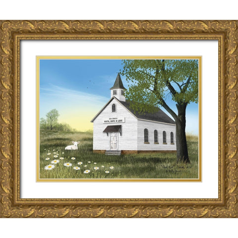 Fear Not Gold Ornate Wood Framed Art Print with Double Matting by Jacobs, Billy