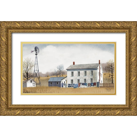 Wash Day       Gold Ornate Wood Framed Art Print with Double Matting by Jacobs, Billy