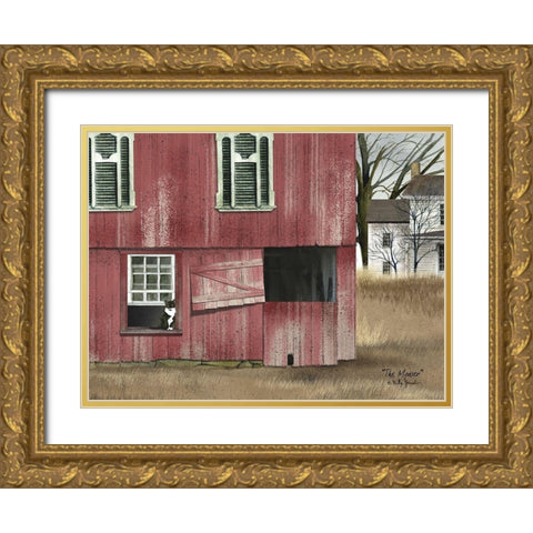 The Mouser Gold Ornate Wood Framed Art Print with Double Matting by Jacobs, Billy