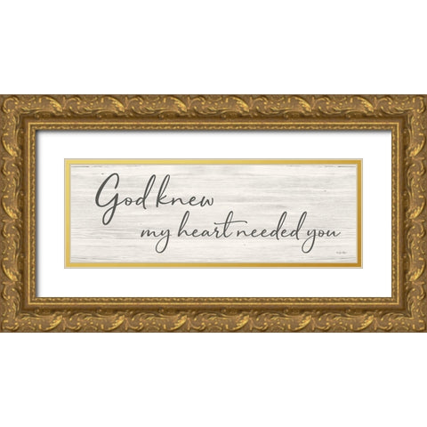God Knew Gold Ornate Wood Framed Art Print with Double Matting by Boyer, Susie