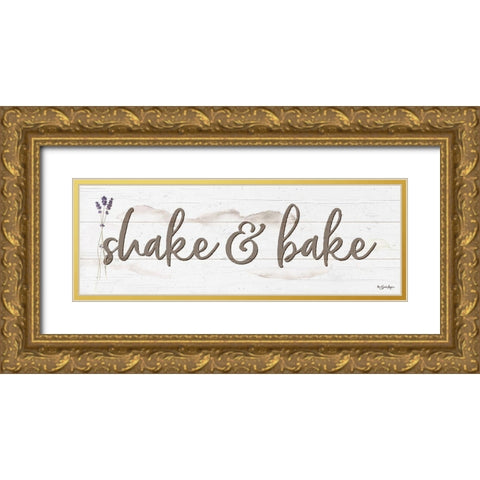 Shake And Bake Gold Ornate Wood Framed Art Print with Double Matting by Boyer, Susie