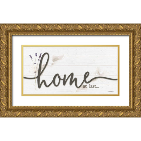 Home at Last Gold Ornate Wood Framed Art Print with Double Matting by Boyer, Susie