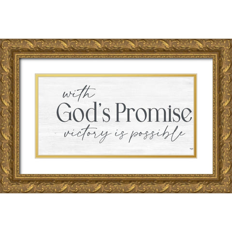 Gods Promise Gold Ornate Wood Framed Art Print with Double Matting by Boyer, Susie