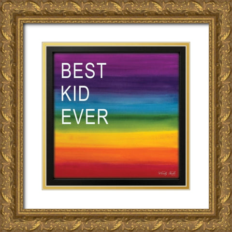 Best Kid Ever Gold Ornate Wood Framed Art Print with Double Matting by Jacobs, Cindy