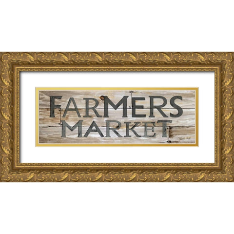 Farmers Market Gold Ornate Wood Framed Art Print with Double Matting by Jacobs, Cindy