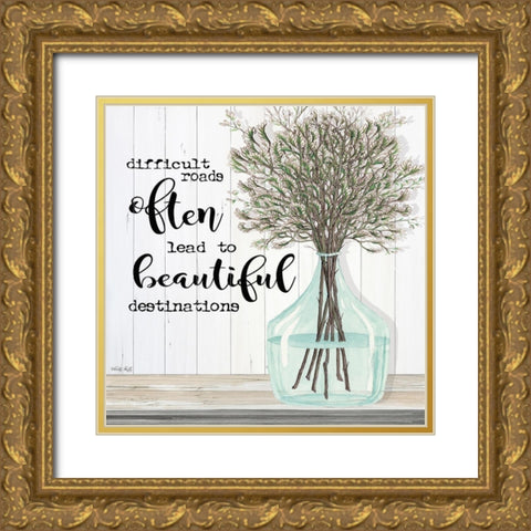 Summer - Beautiful Destinations Gold Ornate Wood Framed Art Print with Double Matting by Jacobs, Cindy