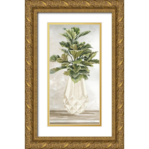Simple Beauty II Gold Ornate Wood Framed Art Print with Double Matting by Jacobs, Cindy