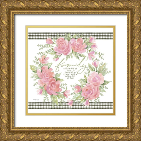 Family Gold Ornate Wood Framed Art Print with Double Matting by Jacobs, Cindy