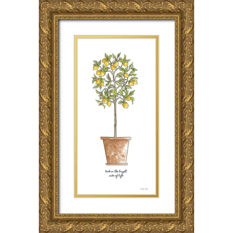 Bright Side  Gold Ornate Wood Framed Art Print with Double Matting by Jacobs, Cindy