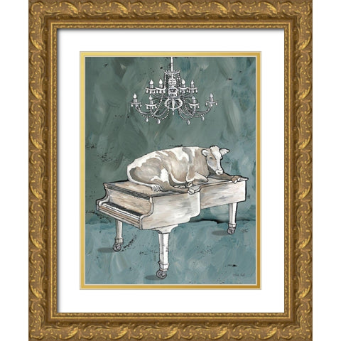 Cowano Gold Ornate Wood Framed Art Print with Double Matting by Jacobs, Cindy