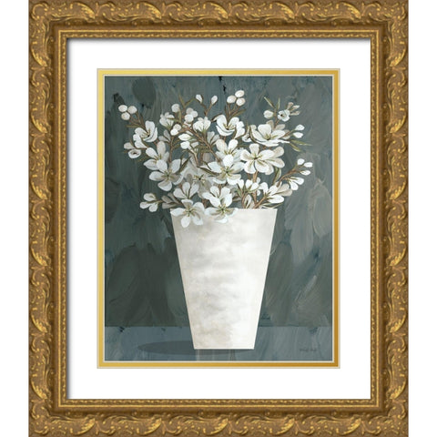 Spring Blooms II Gold Ornate Wood Framed Art Print with Double Matting by Jacobs, Cindy