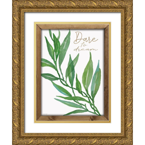Dare to Dream Gold Ornate Wood Framed Art Print with Double Matting by Jacobs, Cindy