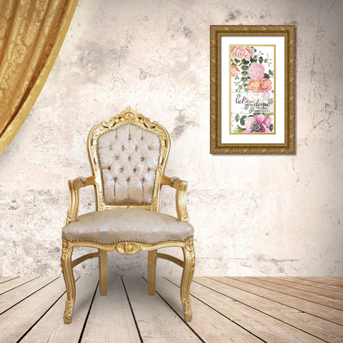 Let All You Do be Done in Love Gold Ornate Wood Framed Art Print with Double Matting by Jacobs, Cindy