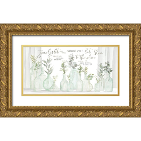 Send Me Your Light Gold Ornate Wood Framed Art Print with Double Matting by Jacobs, Cindy