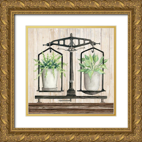 Farmhouse Finds III Gold Ornate Wood Framed Art Print with Double Matting by Jacobs, Cindy
