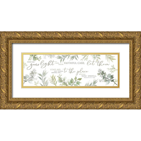 Send Me Your Light Gold Ornate Wood Framed Art Print with Double Matting by Jacobs, Cindy