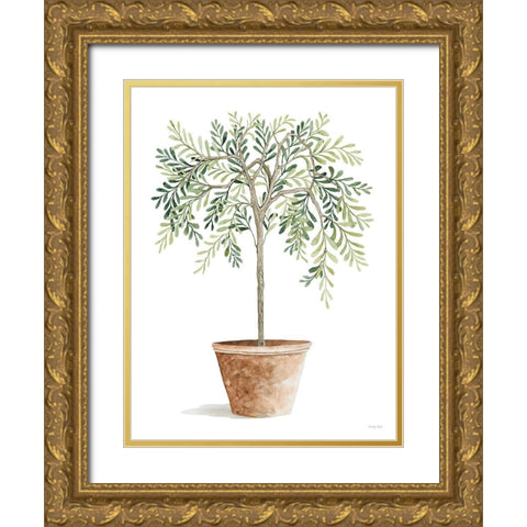 Topiary I Gold Ornate Wood Framed Art Print with Double Matting by Jacobs, Cindy