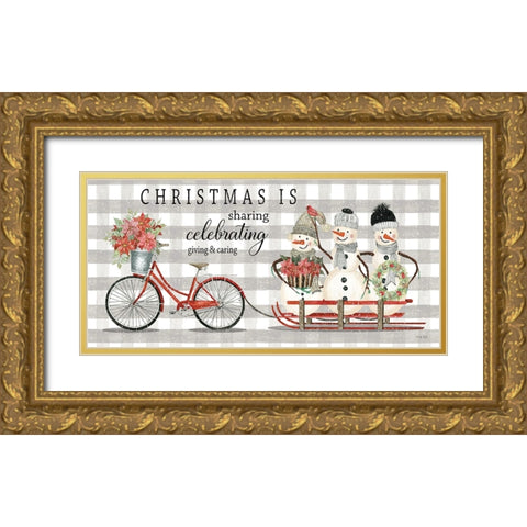 Christmas Isâ€¦ Gold Ornate Wood Framed Art Print with Double Matting by Jacobs, Cindy