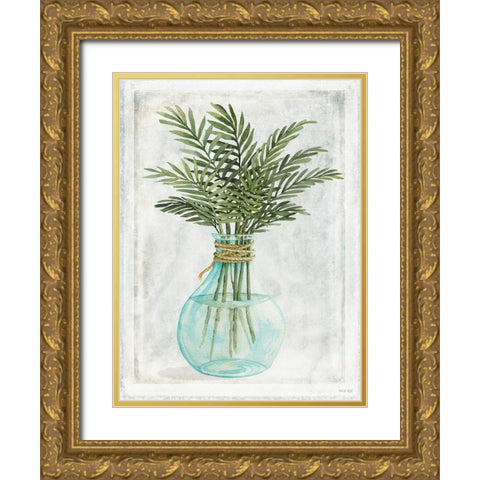 Perfect Palms I Gold Ornate Wood Framed Art Print with Double Matting by Jacobs, Cindy