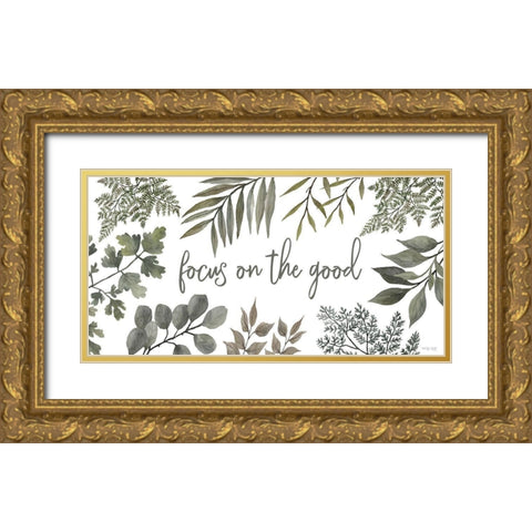 Focus on the Good Gold Ornate Wood Framed Art Print with Double Matting by Jacobs, Cindy