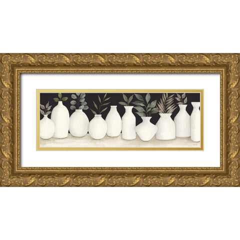 Ebony and Ivory Gold Ornate Wood Framed Art Print with Double Matting by Jacobs, Cindy