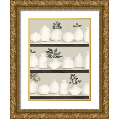 Bookshelf Collectibles Gold Ornate Wood Framed Art Print with Double Matting by Jacobs, Cindy