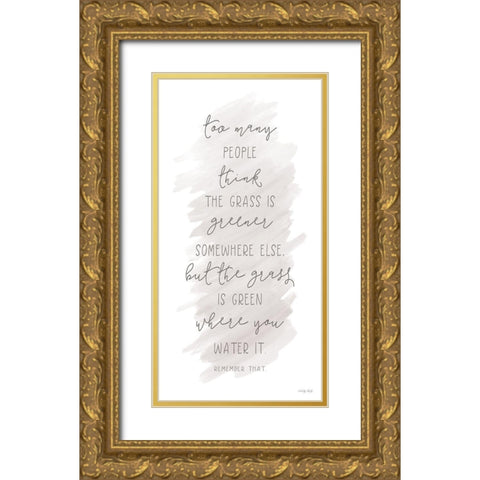 Too Many People     Gold Ornate Wood Framed Art Print with Double Matting by Jacobs, Cindy