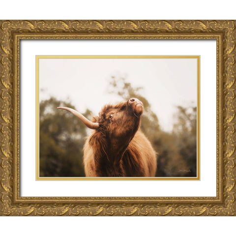 Keep Your Head Up Gold Ornate Wood Framed Art Print with Double Matting by Diener, Dakota