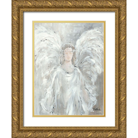 To Be Brave   Gold Ornate Wood Framed Art Print with Double Matting by Coules, Debi