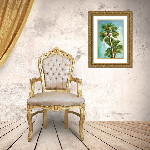 The Coconut Tree II Gold Ornate Wood Framed Art Print with Double Matting by Dee Dee