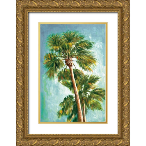 The Coconut Tree II Gold Ornate Wood Framed Art Print with Double Matting by Dee Dee