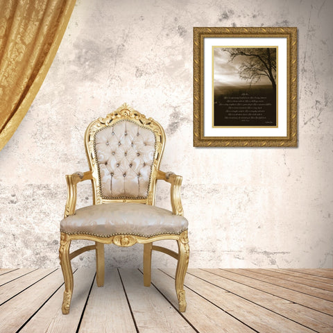 Life Is... Gold Ornate Wood Framed Art Print with Double Matting by Dee Dee